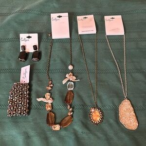 NWT Twentyone Jewelry Bundle of Necklaces, Earrings & Bracelet by Forever 21